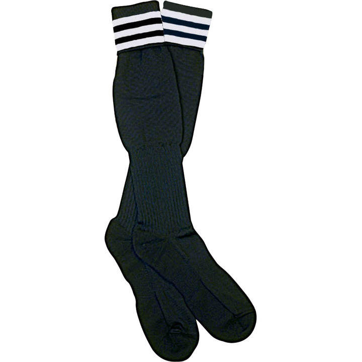1309 The Italian Ref Sock, White Stripe