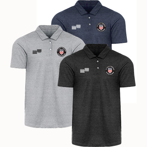 2420CL USSF Heather Blend Polo