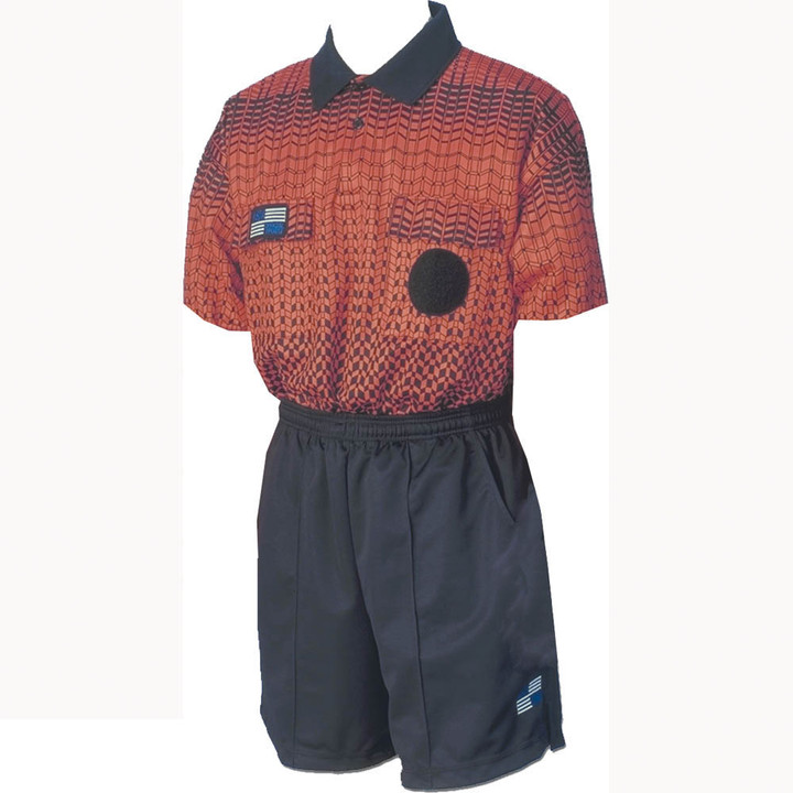 5015NC Old NISOA Coolwick SS Orange Grid Shirt