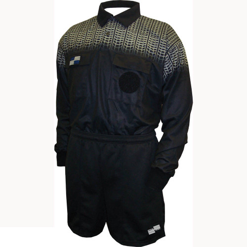 5020NC Old NISOA Coolwick LS Black Grid Shirt