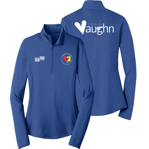 TVWZIP HDAwareness Royal Blue Women's ¼ ZIP