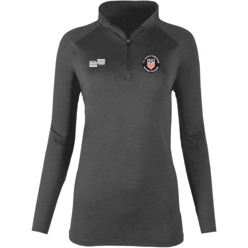 W2333CL USSF Women's Subtle Pattern 1/4 Zip