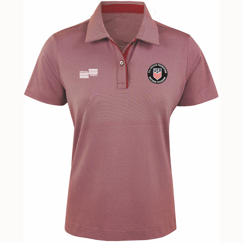 W2416CL USSF Women's Micro Stripe Golf Shirt